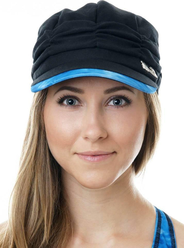 TrailHeads UV Protection Running Hat for Women - White w/Blue Logo, Women's, Size: One Size