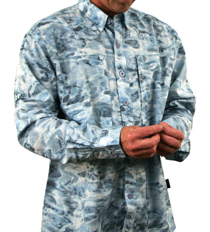 ISLAMORADA FLATS QUEST Shirt Mens Medium Button Down Vented
