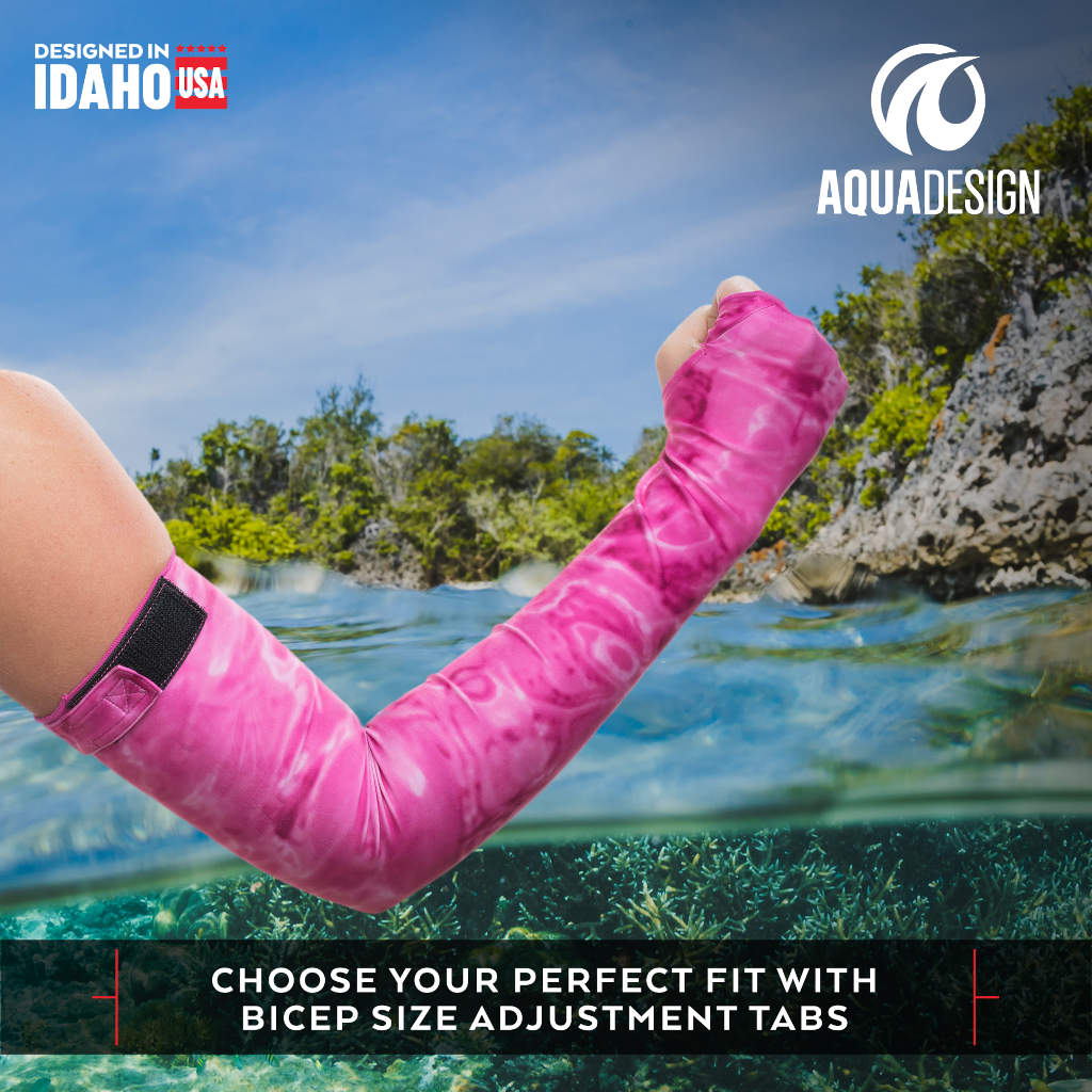 Womens Arm Hand UV Protection Long Sun Sleeves | Aqua Design