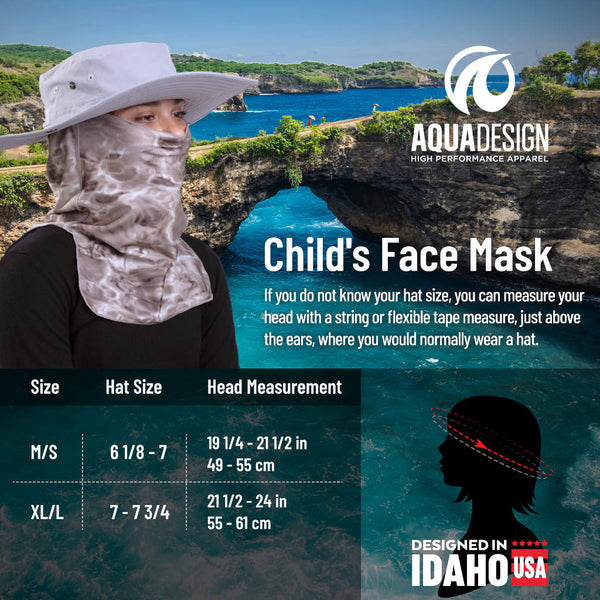 Kids UV Face Mask ProMax Sun Protection Vented | Aqua Design