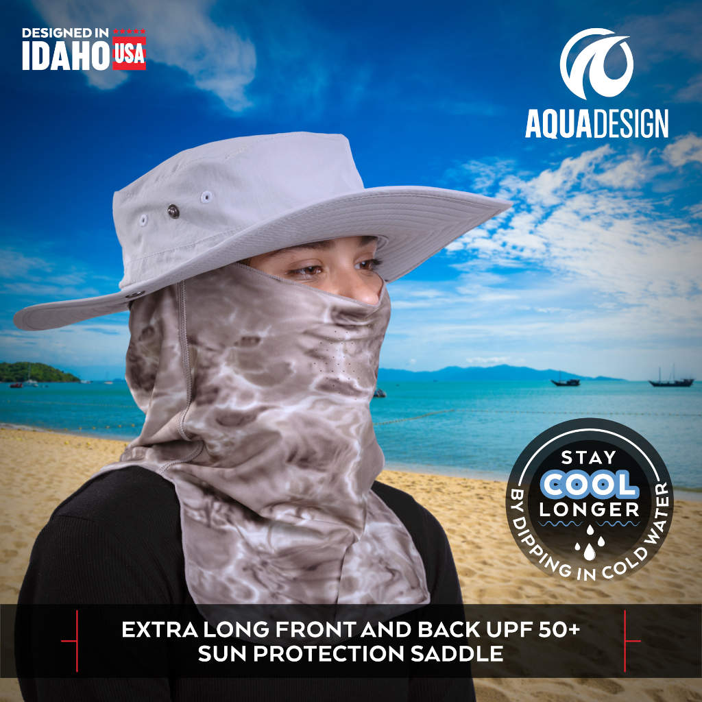 Kids UV Face Mask ProMax Sun Protection Vented Gaiter | Aqua Design