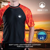  Panegy Mens Short Sleeve UPF 50+ Rashguard Swim Shirt