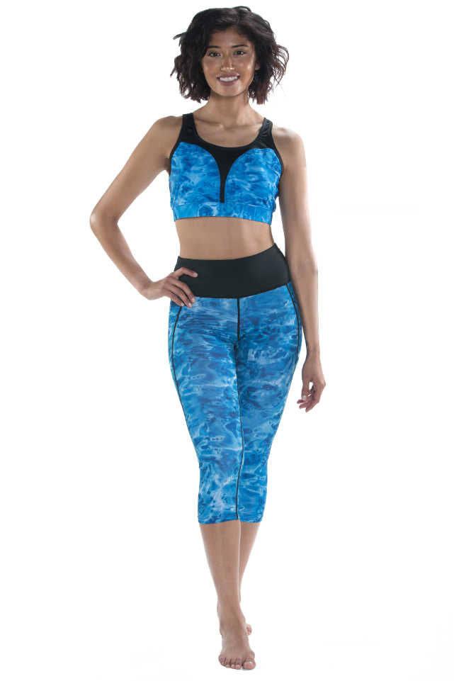 Women's 2X Tek Gear Teal/Blue High Waisted Capri Leggings  High waisted  capri leggings, Clothes design, Capri leggings