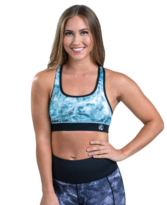 Workout Racerback Sport Bra Womens Top | Aqua Design