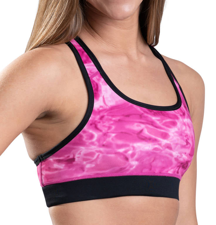 2 Pack 32 Degrees Cool Women's Fitted Seamless Racerback Sports Bra -  Paradise Pink - Small