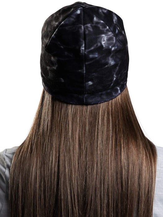 Aqua Design Womens Reversible Polar Fleece Winter Hat, Black Water