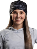 Aqua Design Womens Reversible Polar Fleece Polar Fleece Winter Hat,  Black Water