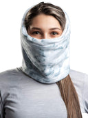 Aqua Design Womens Reversible Polar Fleece Neck Gaiter, Snow