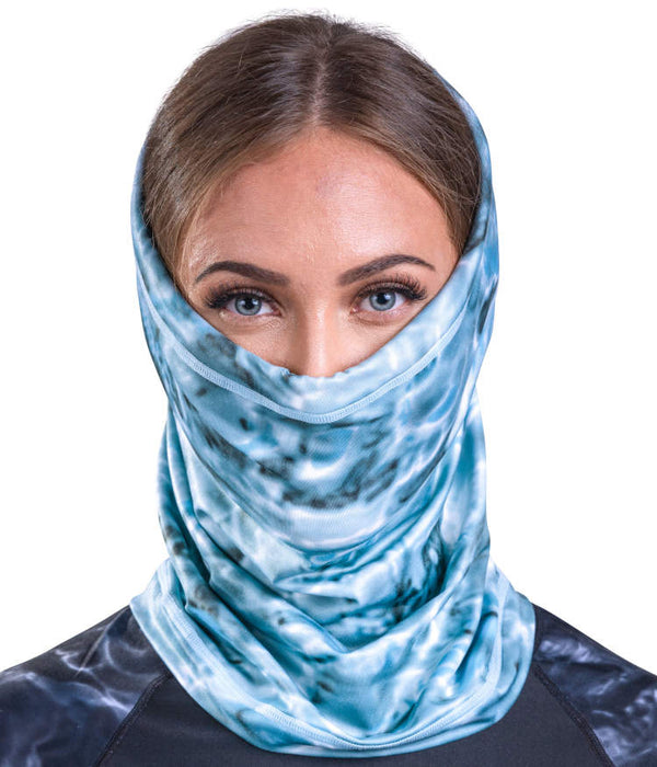 Womens Adjustable Drawstring Micro-Fleece Face Mask Gaiter UPF 50+ | A ...