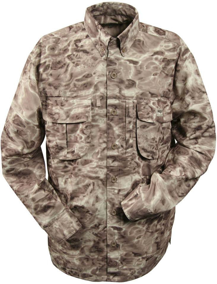 Aqua Design Fishing Shirt, Men's UPF 50+, Camouflage, Long Sleeves, Zip  Pockets, Men's Shirt - Aqua Sky, size: xxl : : Fashion