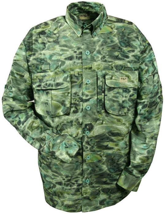 Men's,Fishing Collection,Camo Fishing,Sun Protection - Voyager Camouflage Fly Fishing Men's Shirt