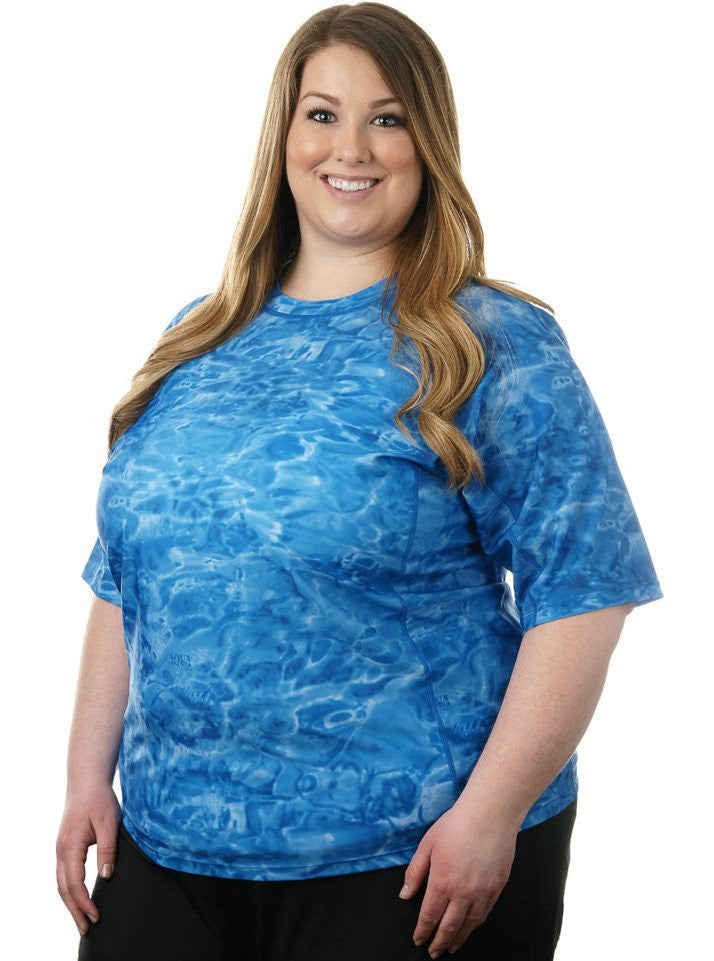 Rash Guards Loose Fit Swim Shirt Womens Plus Size Plus Size Swim